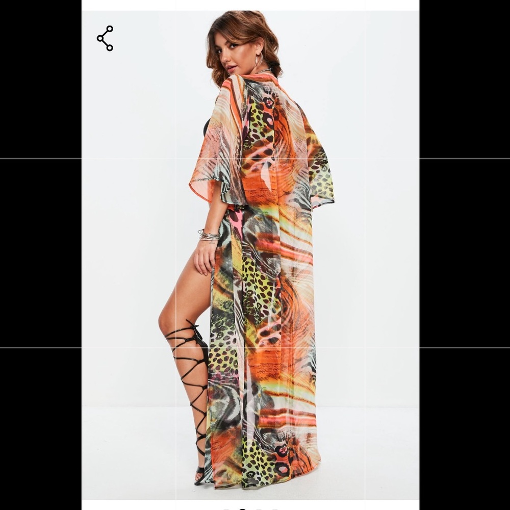Multi Print Swimsuit Cover-Up